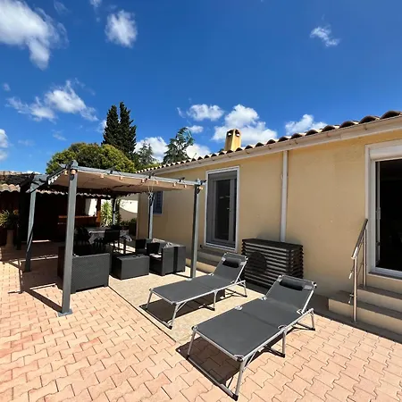Tres Belle Climatisee Plain Pied, Wifi, 3 Chambres, Piscine Privee, Proche Du Canal Du Midi Et 4km De La Lxpin23