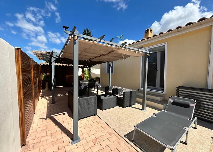 Belle Midi: Climatisée Avec Piscine Privée Et Wi-fi Villa Portiragnes